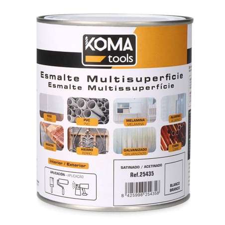 Acryl-Emaille Koma Tools Weiß Satin 750 ml