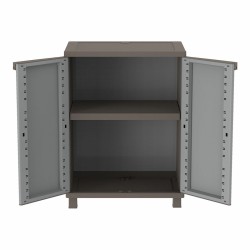 Armoire à balai Terry Jrattan 370 Gris Résine 68 x 37,5 x 91,5 cm 1 Etagères