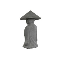 Decorative Figure Home ESPRIT Grey Monk Oriental 30 x 30 x 51 cm