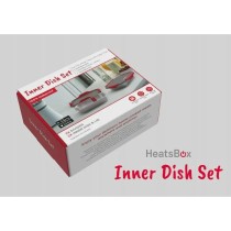 Container HeatsBox INNER DISH SET Red Graphite Silver Rectangular 0,925 l (2 Units)