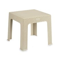 Table pour enfant Rattan Crème Plastique 47 x 42,5 x 47 cm (4 Unités)