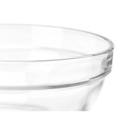 Schüssel Vivalto 76759 Durchsichtig Glas 650 ml Stapelbar (24 Stück)