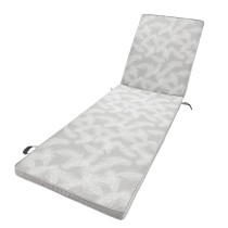 Coussin pour chaise longue 190 x 55 x 4 cm Gris clair