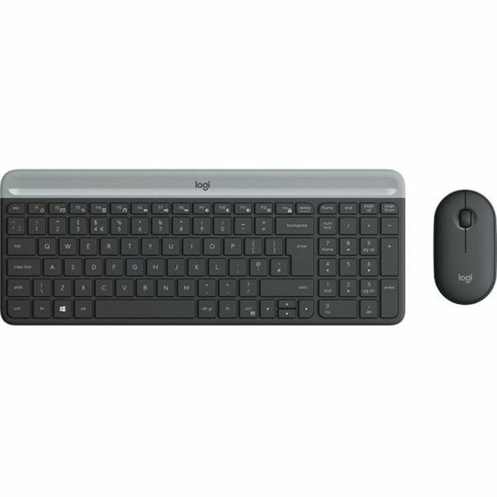 Tastatur mit Maus Logitech 920-009196 Schwarz QWERTY