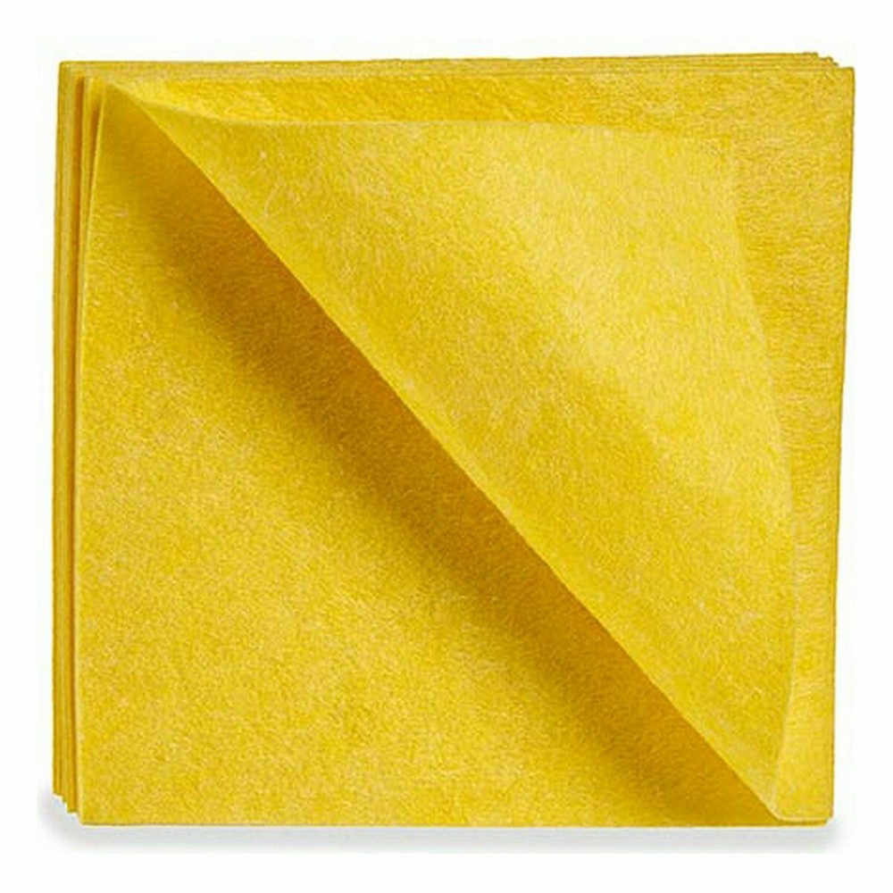 Cleaning cloths Soft Yellow 18 x 2,5 x 20 cm (12 Units)