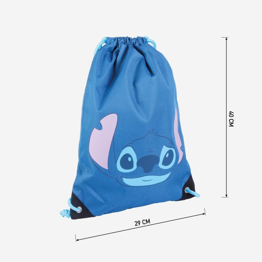 Rucksacktasche mit Bändern Disney Blau 29 x 40 x 1 cm