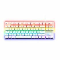 Clavier pour jeu The G-Lab Mercury AZERTY Blanc