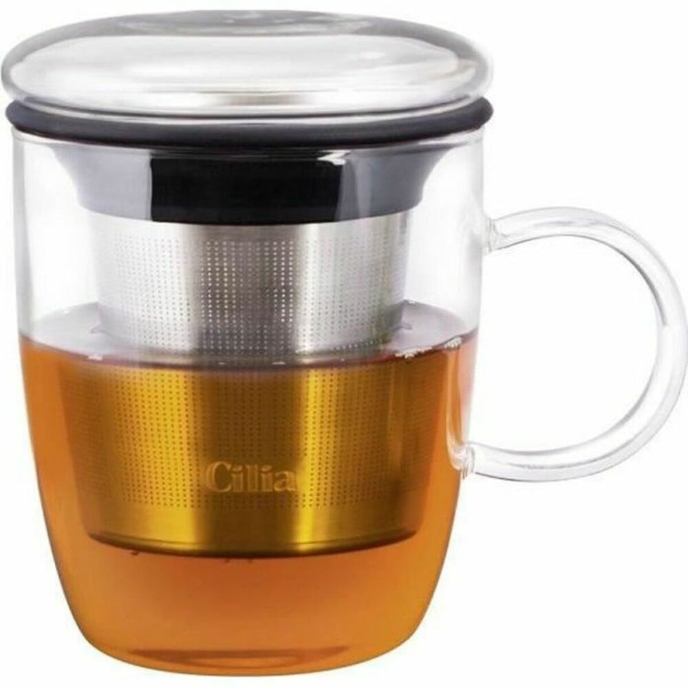 Tasse avec filtre pour infusions Melitta Cilia Transparent Acier inoxydable 400 ml