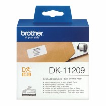 Etiquettes pour Imprimante Brother DK-11209 Noir/Blanc 62 x 29 mm (3 Unités)