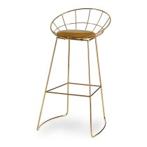 Tabouret Doré Moutarde Fer (51 x 94 x 52 cm) (2 Unités)