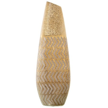 Vase Alexandra House Living Gold aus Keramik 10 x 15 x 45 cm