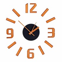 Wall Clock Adhesive Bronze ABS Ø 35 cm (12 Units)