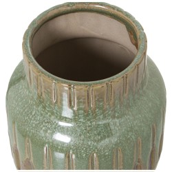 Vase Alexandra House Living Marron Vert Céramique 14 x 14 x 18 cm