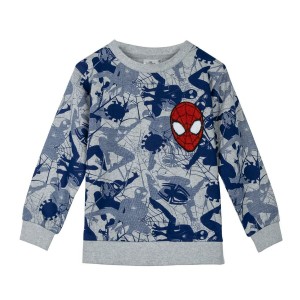 Jungen Sweater ohne Kapuze Spider-Man Grau