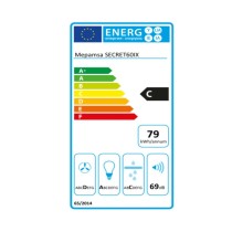 Hotte standard Mepamsa SECRET 60 60 cm 69 dB 540 m³/h Acier inoxydable