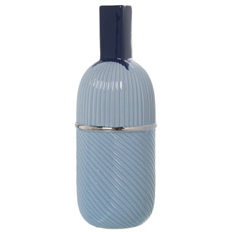 Vase Alexandra House Living Blau aus Keramik 12 x 14 x 34 cm