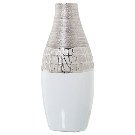 Vase Alexandra House Living Argenté Céramique 13 x 14 x 30 cm