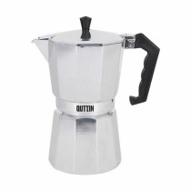 Italienische Kaffeemaschine Quttin 6 Tassen Aluminium (6 Stück)