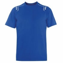 Short Sleeve T-Shirt Sparco TECH STRETCH Blue