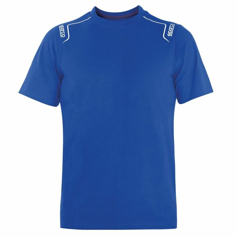 Short Sleeve T-Shirt Sparco TECH STRETCH Blue