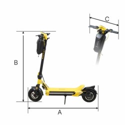 Electric Scooter Manta XRIDER MX10 MAX Yellow Black 800 W