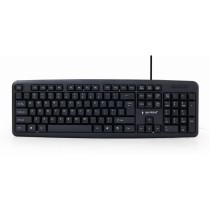 Tastatur GEMBIRD KB-U-103-RU Schwarz Schwarzweiß Englisch Russisch QWERTY