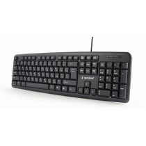 Tastatur GEMBIRD KB-U-103-RU Schwarz Schwarzweiß Englisch Russisch QWERTY