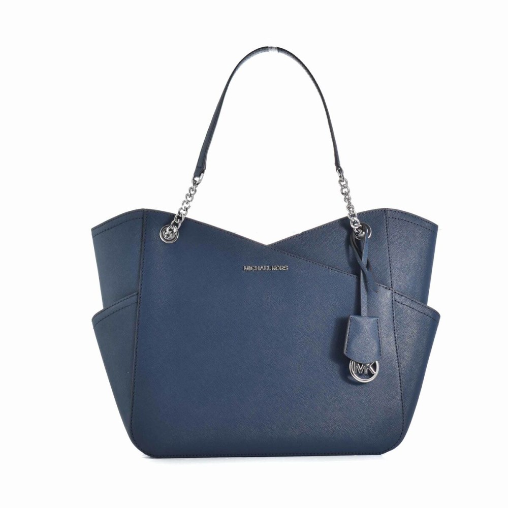 Damen Handtasche Michael Kors 35F1STVT3L-NAVY Blau 44 x 29 x 13 cm