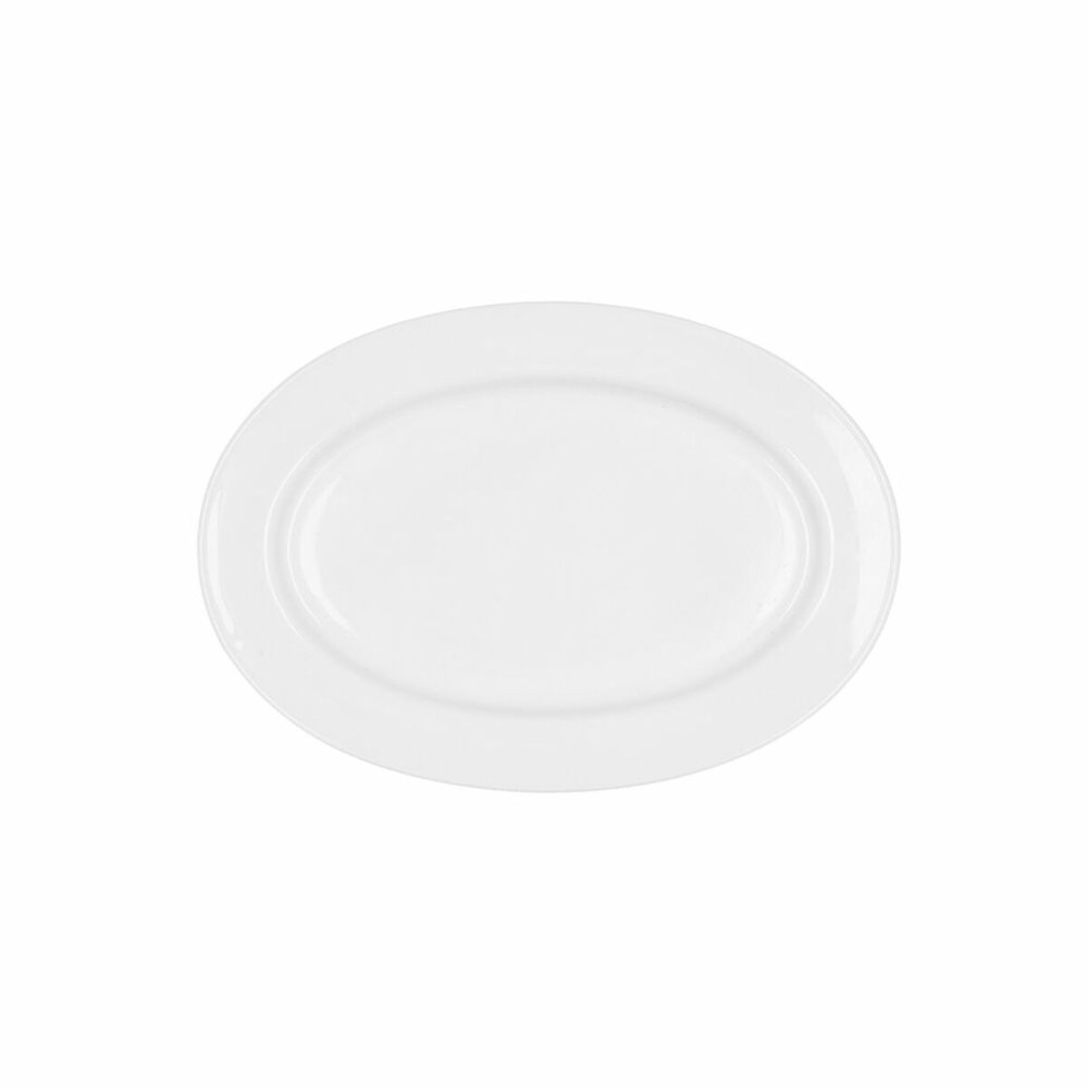 Plat à Gratin Bidasoa Glacial Céramique Blanc (26 x 18 cm) (Pak 6x)