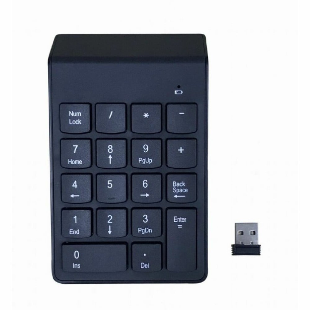 Numeric keyboard GEMBIRD KPD-W-02 Black Wireless