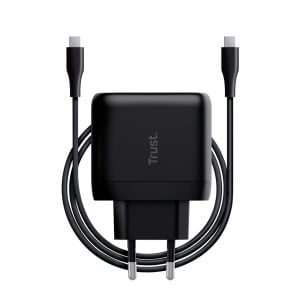 Chargeur Mural + Câble USB-C Trust 24817 Noir 65 W