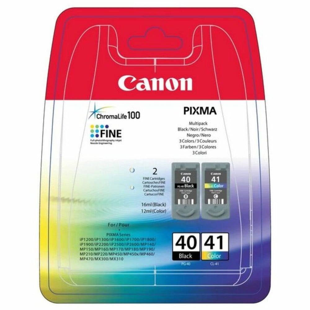 Cartouche d'encre originale Canon PG-40/CL-41 Noir Tricolore