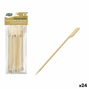 Grillspieß-Set Algon Bambus 20 Stücke 18 cm (24 Stück)