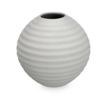 Vase Grau aus Keramik 25 x 25 x 25 cm (3 Stück) Bereich