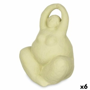 Decorative Figure Green Dolomite 14 x 18 x 11 cm (6 Units) Lady Yoga