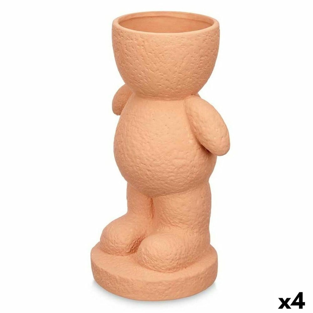 Deko-Figur grün 19 x 31 x 15 cm Vase (4 Stück)