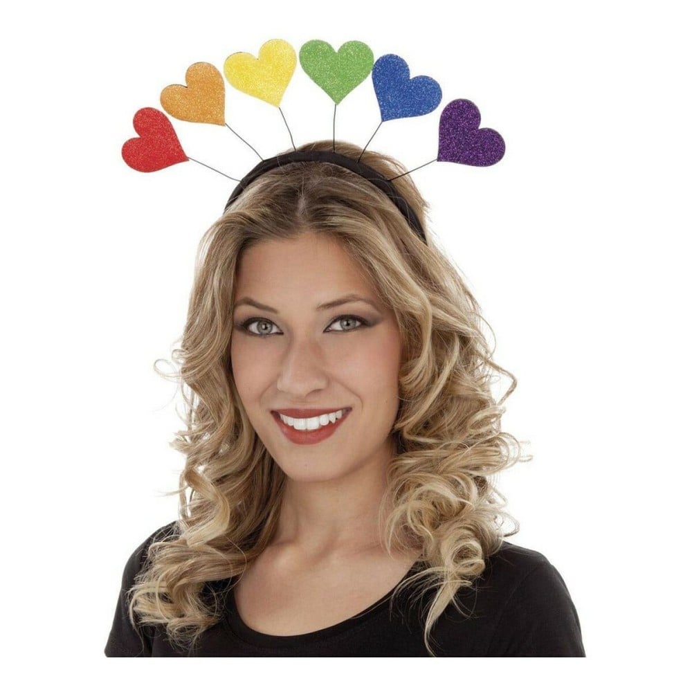 Headband My Other Me Pride Multicolour Rainbow Hearts