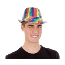 Hat My Other Me Rainbow Multicolour Sequins S