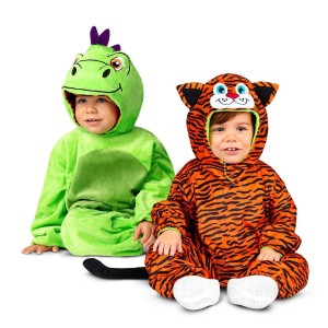 Verkleidung für Kinder My Other Me Tiger Drache S 3-4 Jahre Reversibel