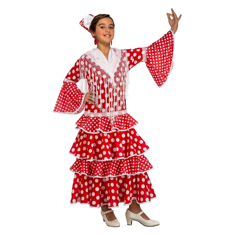 Déguisement pour Enfants My Other Me Flamenco et sévillanes 5-6 Ans Rouge