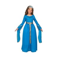 Déguisement pour Enfants My Other Me Bleu Princesse Médiévale 5-6 Ans