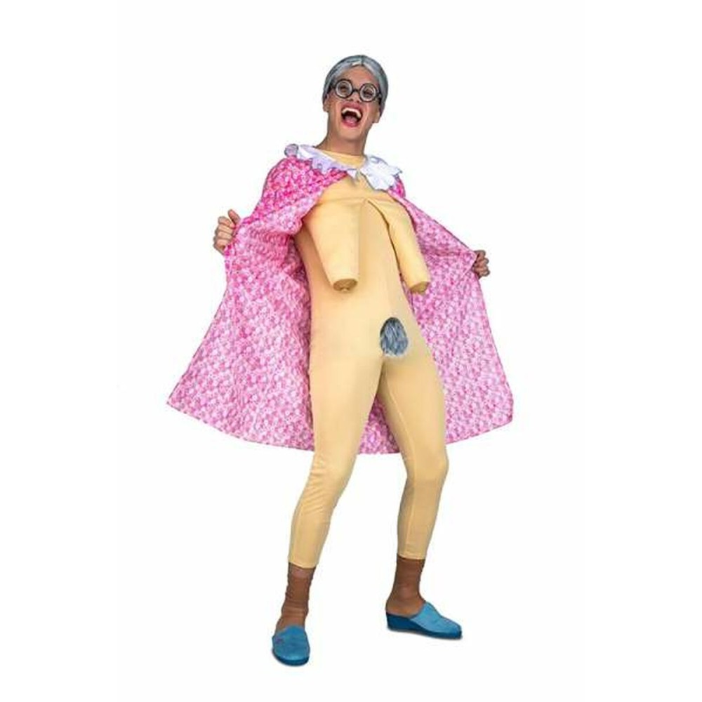 Costume for Adults My Other Me Elderly Exhibitionist Pink M/L