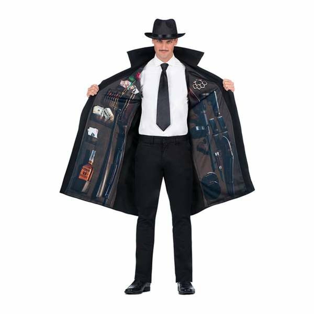 Costume for Adults My Other Me One size 2 Pieces Mafioso Black