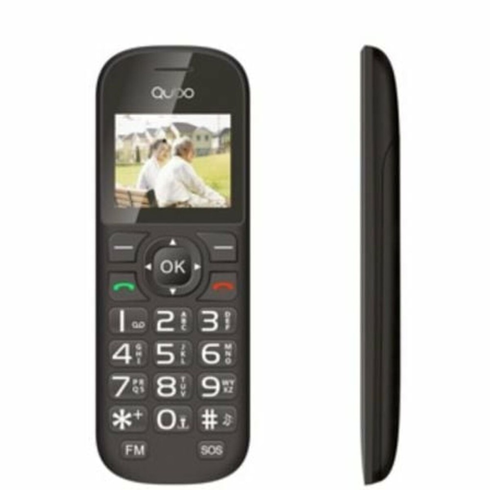 Téléphone portable pour personnes âgées Qubo D-1803BK 1,75"