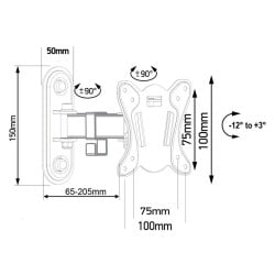 TV Mount MacLean MC-416 32" 13" 30 Kg