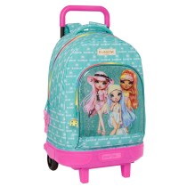 Cartable à roulettes Rainbow High Paradise Turquoise 33 X 45 X 22 cm