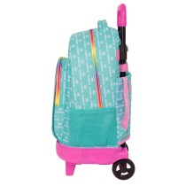 Cartable à roulettes Rainbow High Paradise Turquoise 33 X 45 X 22 cm