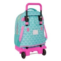 Cartable à roulettes Rainbow High Paradise Turquoise 33 X 45 X 22 cm