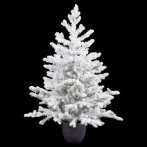 Sapin de Noël Polyéthylène Ananas Enneigé 40 x 40 x 90 cm