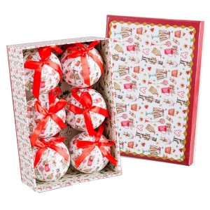 Boules de Noël Multicouleur Polyfoam Ø 7,5 cm (6 Unités)